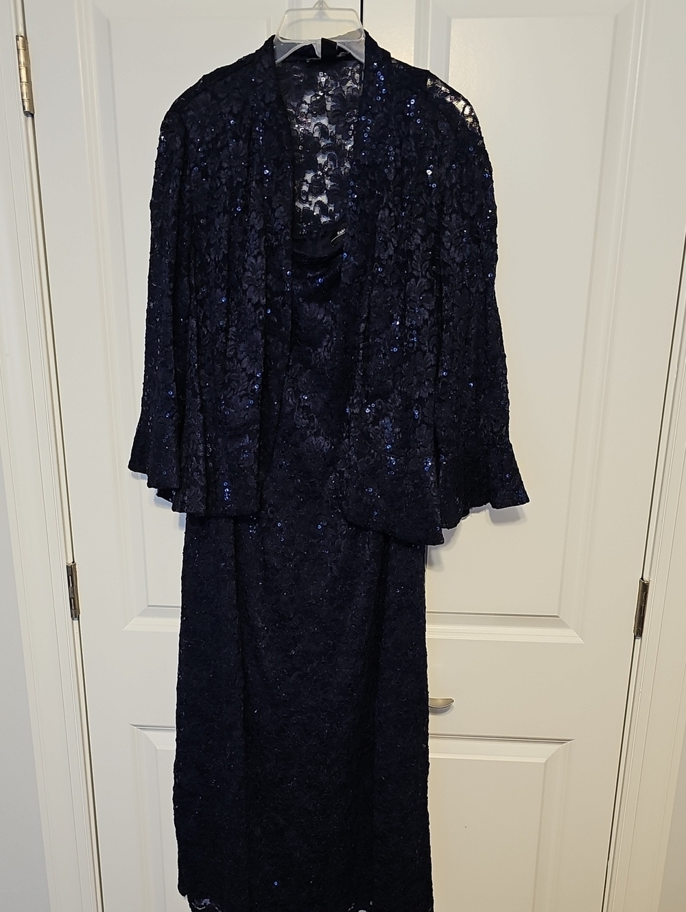 R&M Richards Sleeveless Navy Dress With Jacket